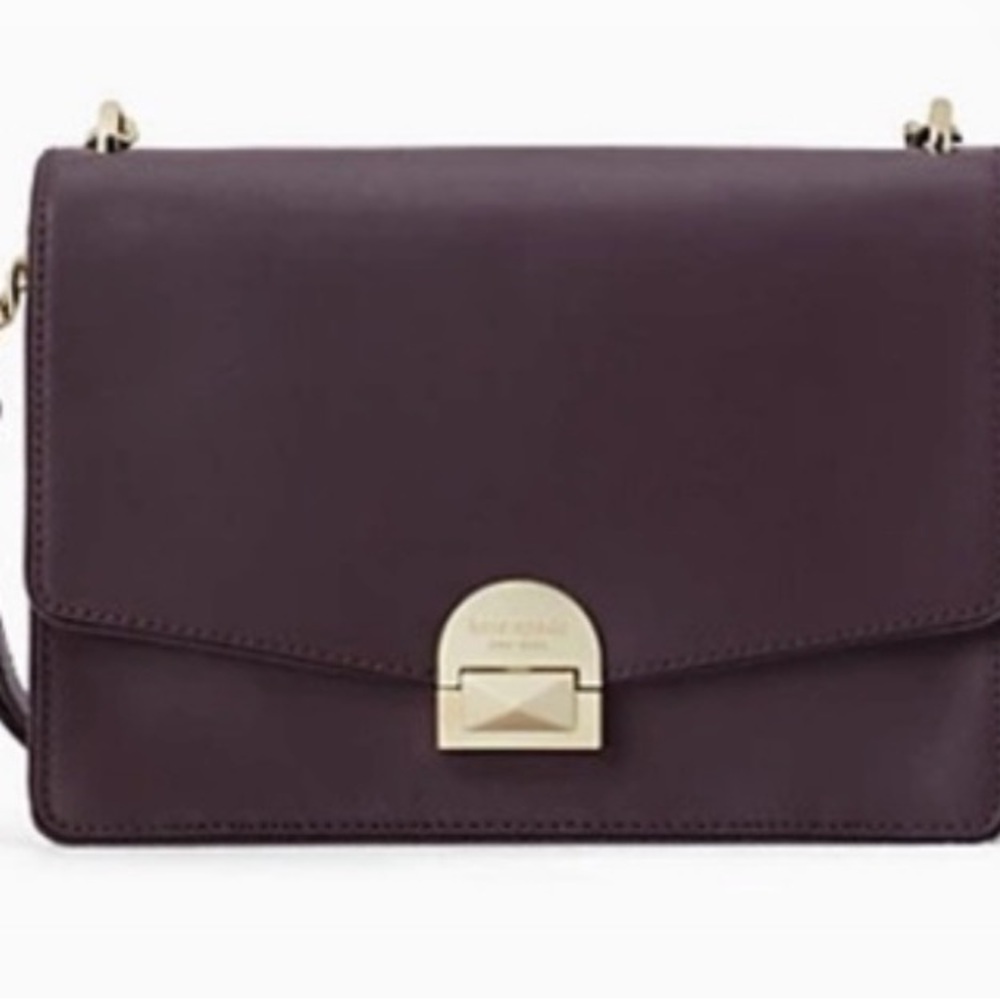 Kate Spade Medium Convertible Flap
Chocolate Cherry Leather Neve Bag